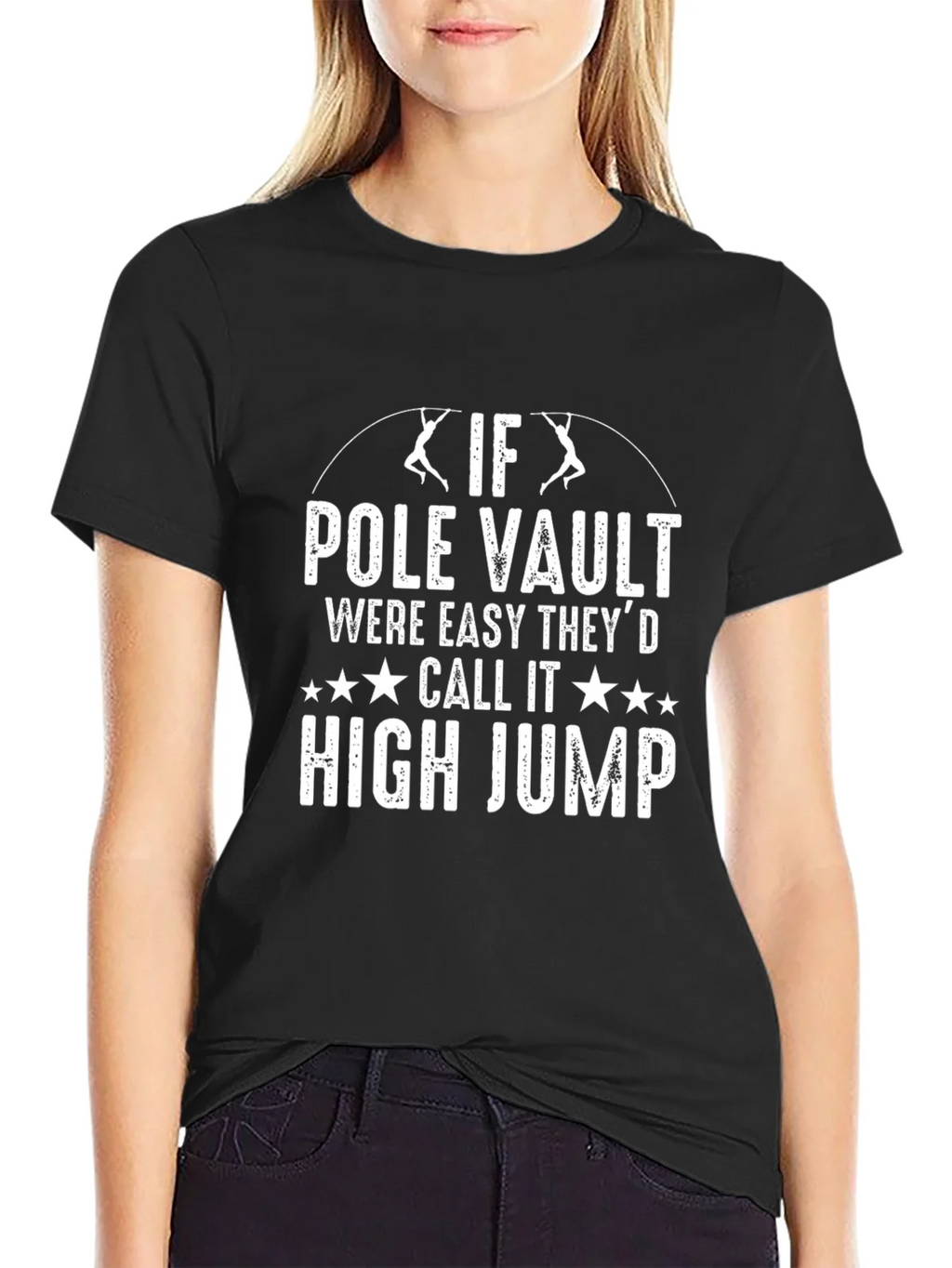 Pole Vault High Jump Graphic Tee Shirt product image 5