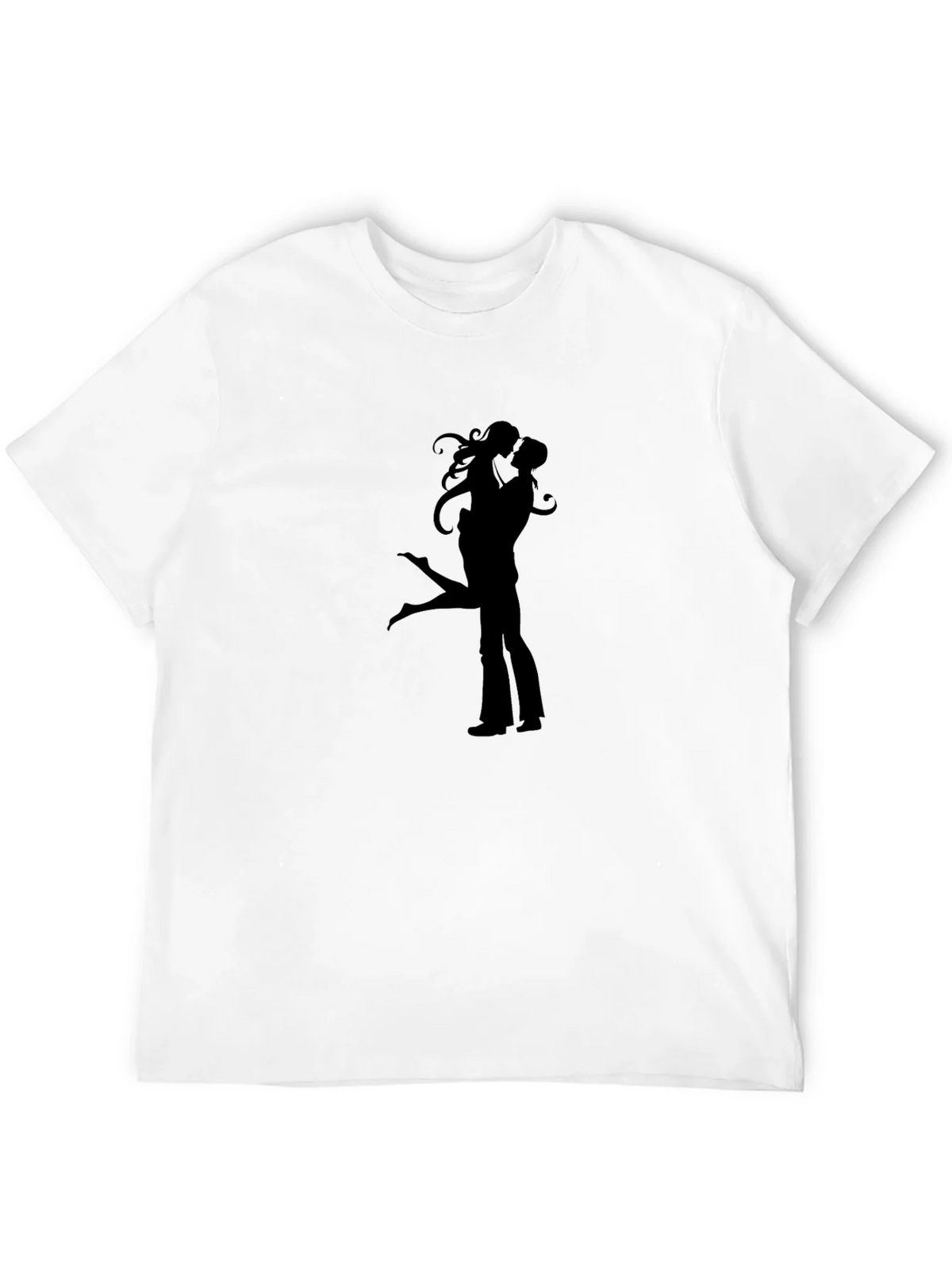Silhouette Lovers Black Graphic Tee Shirt product image 3