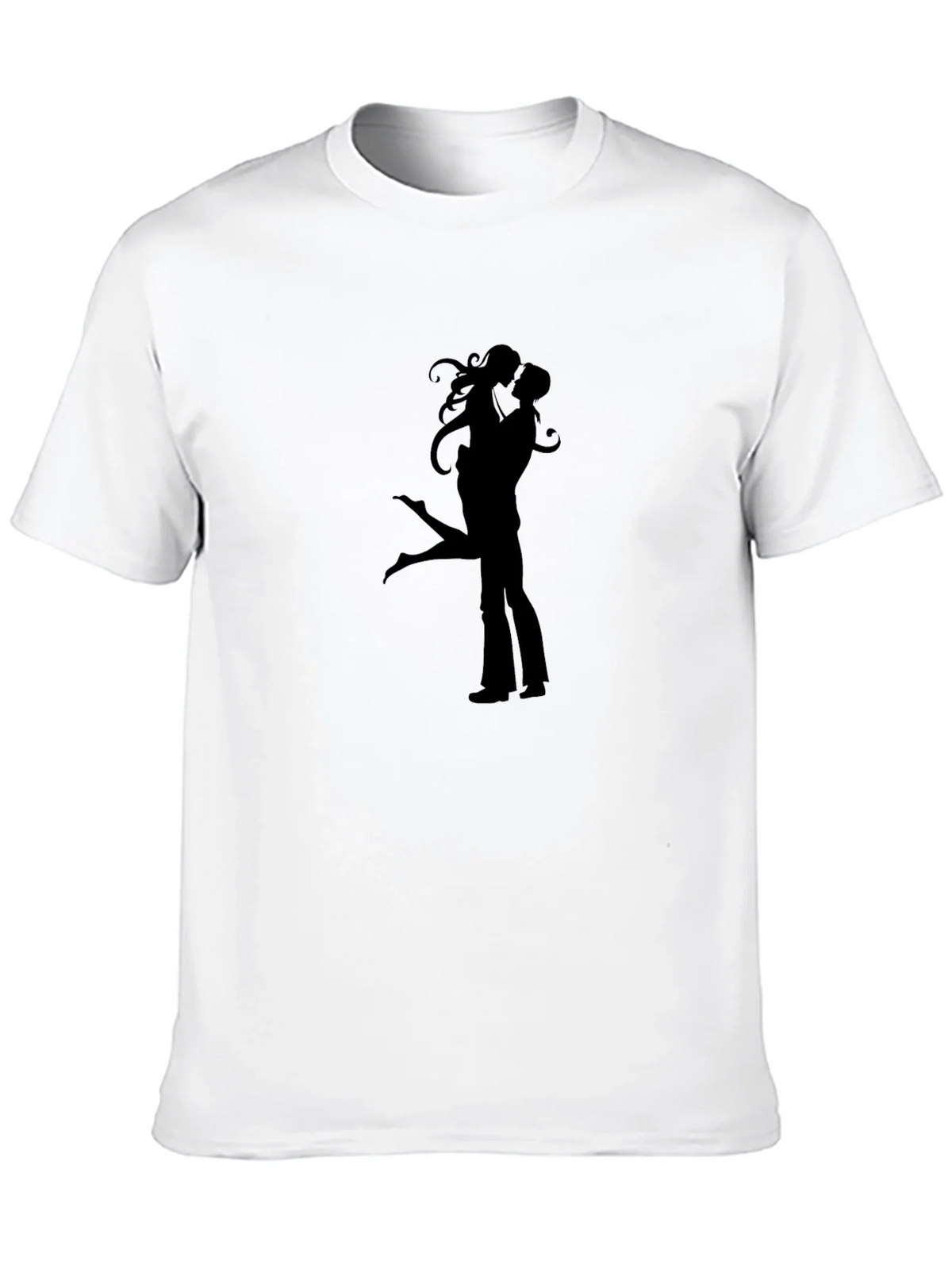 Silhouette Lovers Black Graphic Tee Shirt product image 12