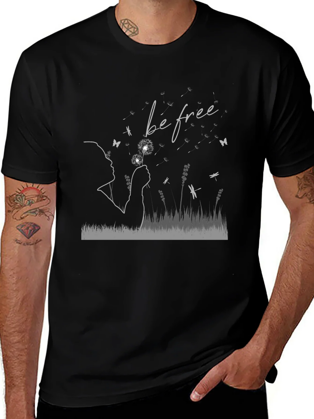 Be Free Dandelion T-Shirt - Soft Cotton Blend product image 1