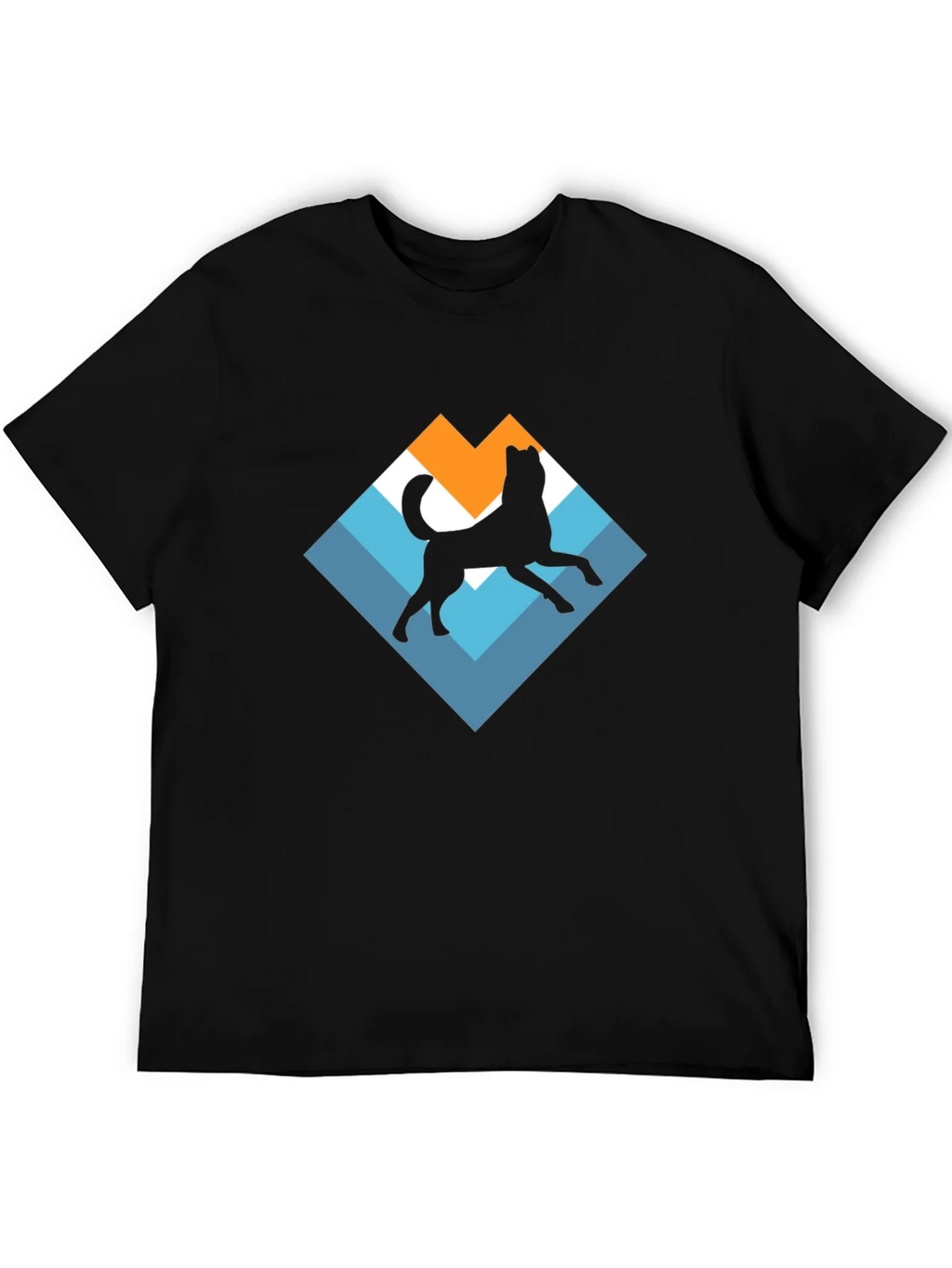 Dog Silhouette Graphic Tee - Black product image 8