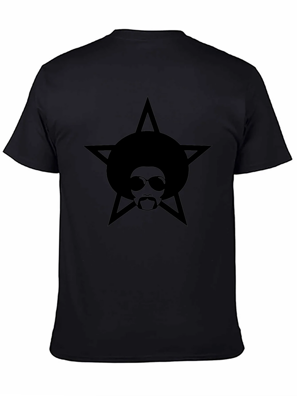 Afro Star Graphic Black T-Shirt product image 7