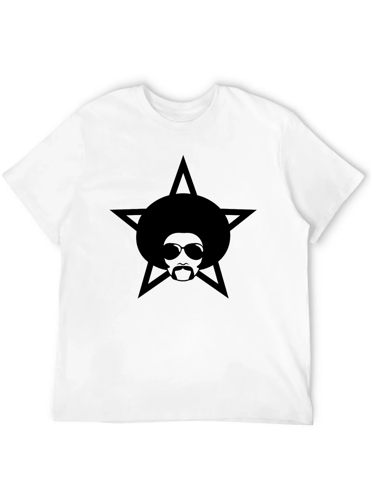 Afro Star Graphic Black T-Shirt product image 3