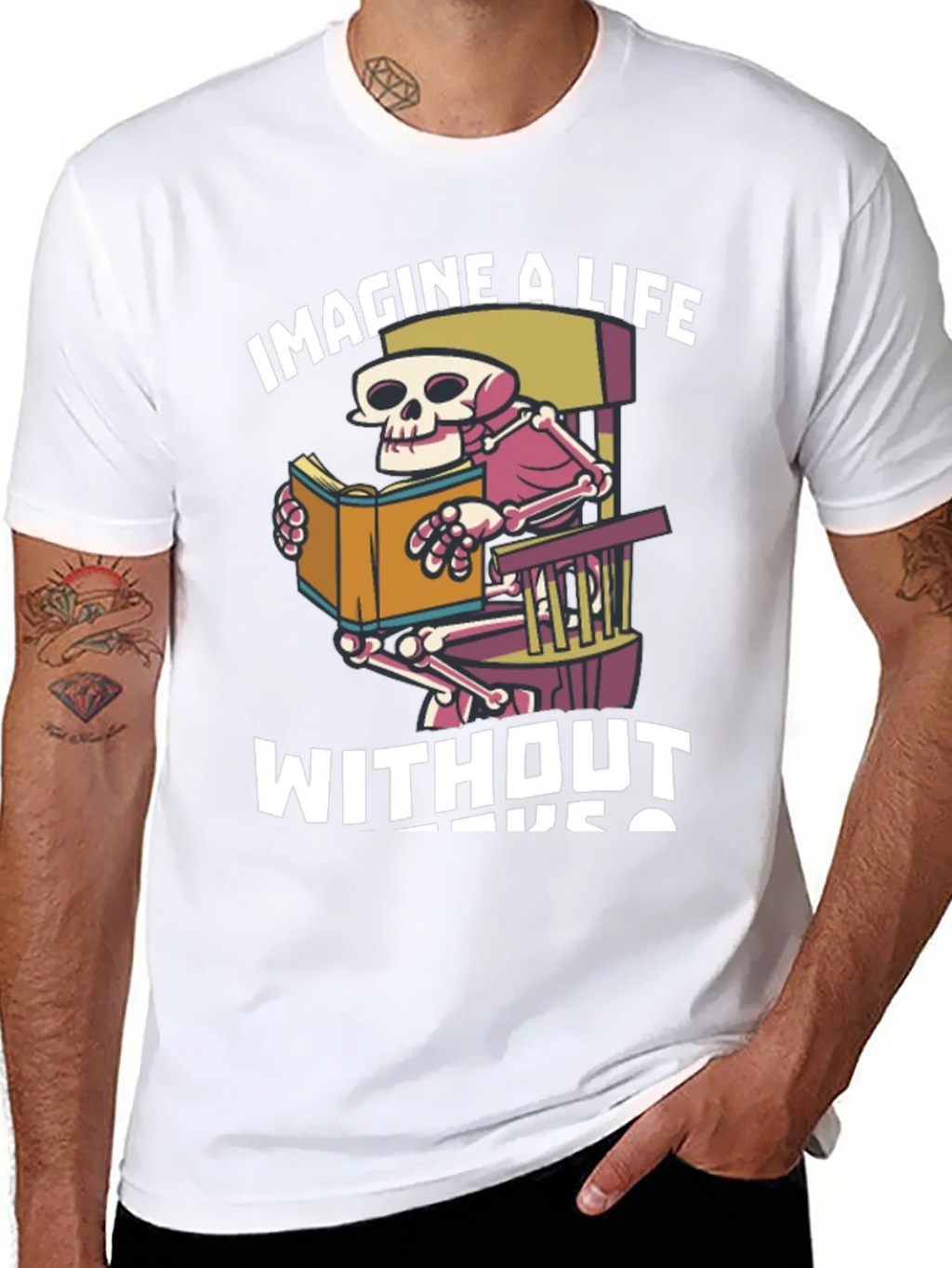 Imagine A Life Without Books T-Shirt product image 10