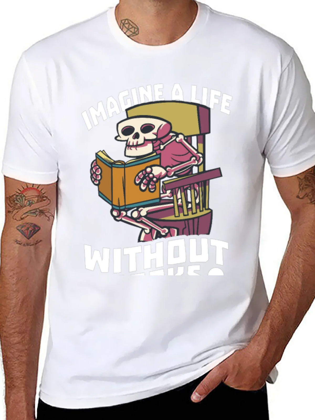 Imagine A Life Without Books T-Shirt product image 10