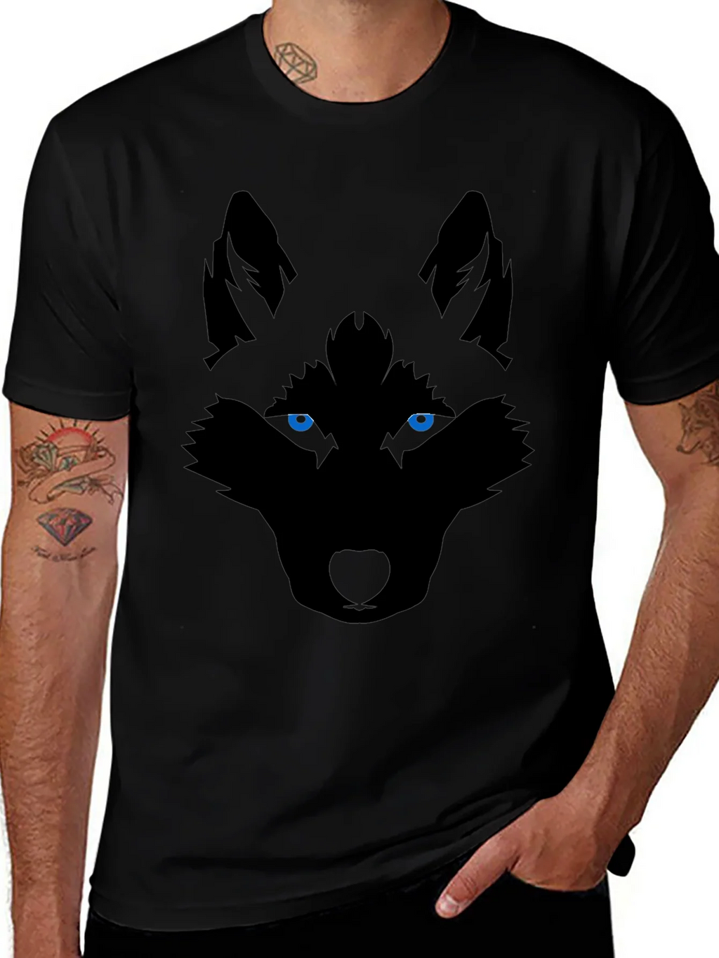Wolf Graphic T-Shirt - Bold Animal Print product image 1