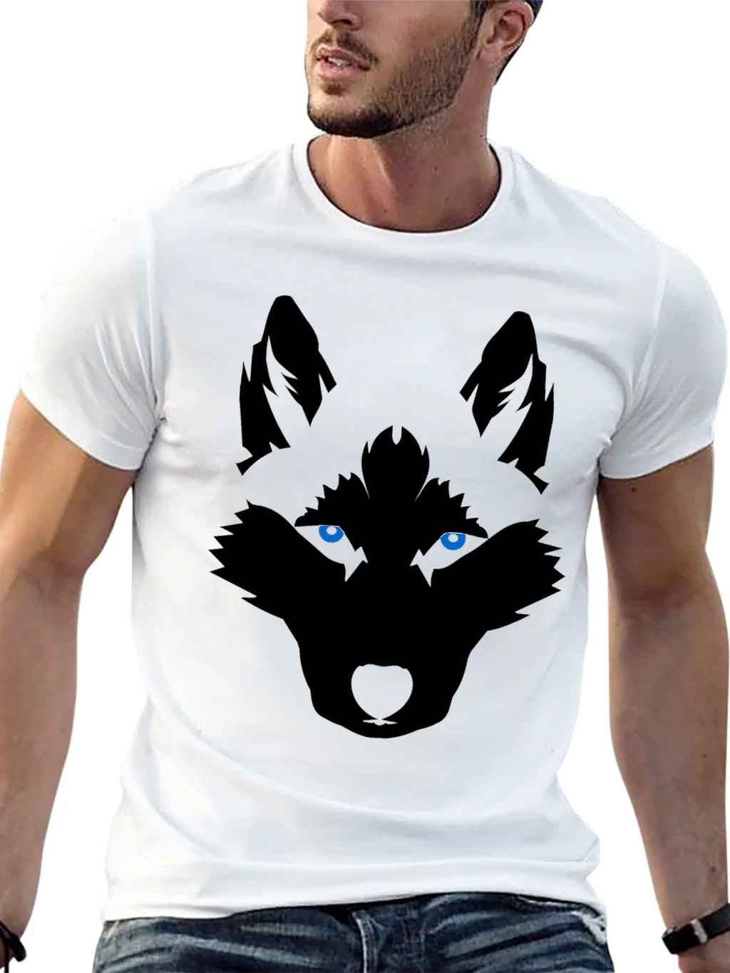 Wolf Graphic T-Shirt - Bold Animal Print product image 4