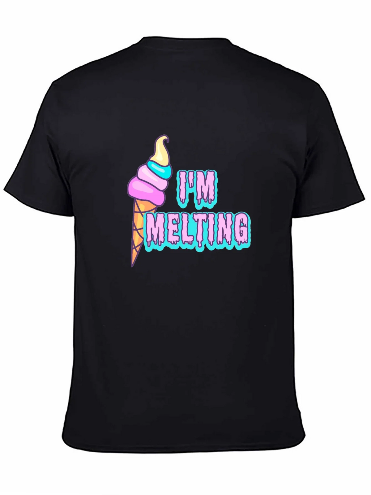 Im Melting Graphic T-Shirt - Black Tee product image 7