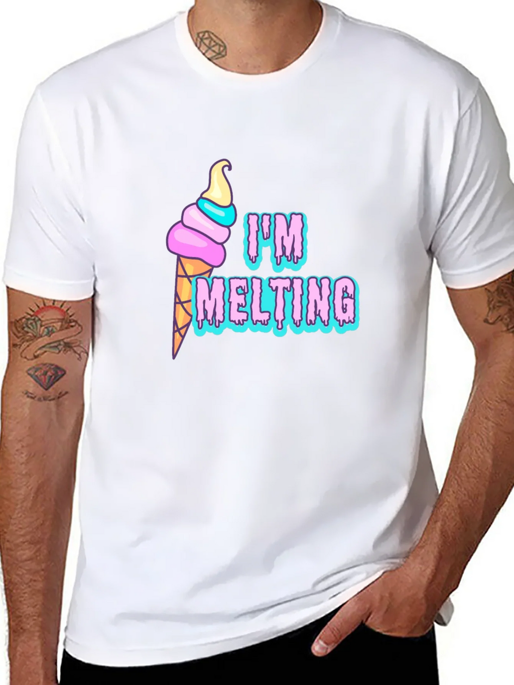Im Melting Graphic T-Shirt - Black Tee product image 10
