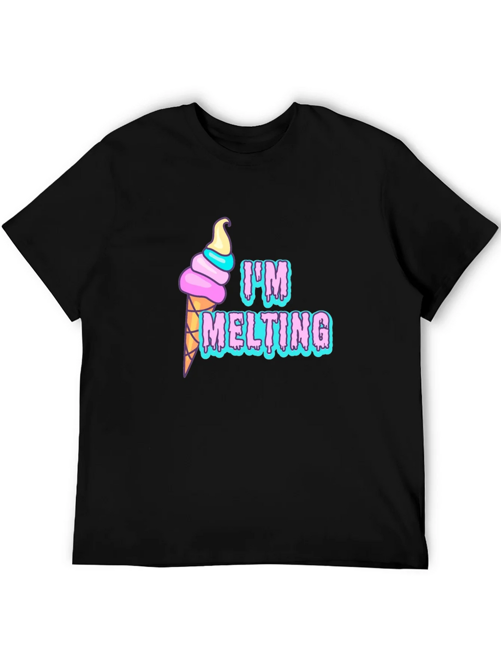 Im Melting Graphic T-Shirt - Black Tee product image 8
