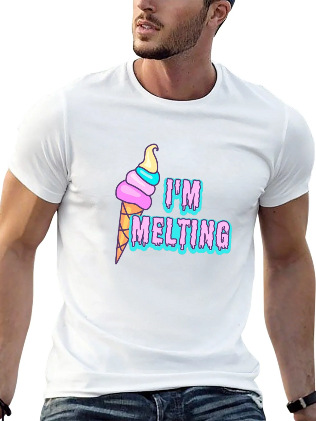 Im Melting Graphic T-Shirt - Black Tee product image 4