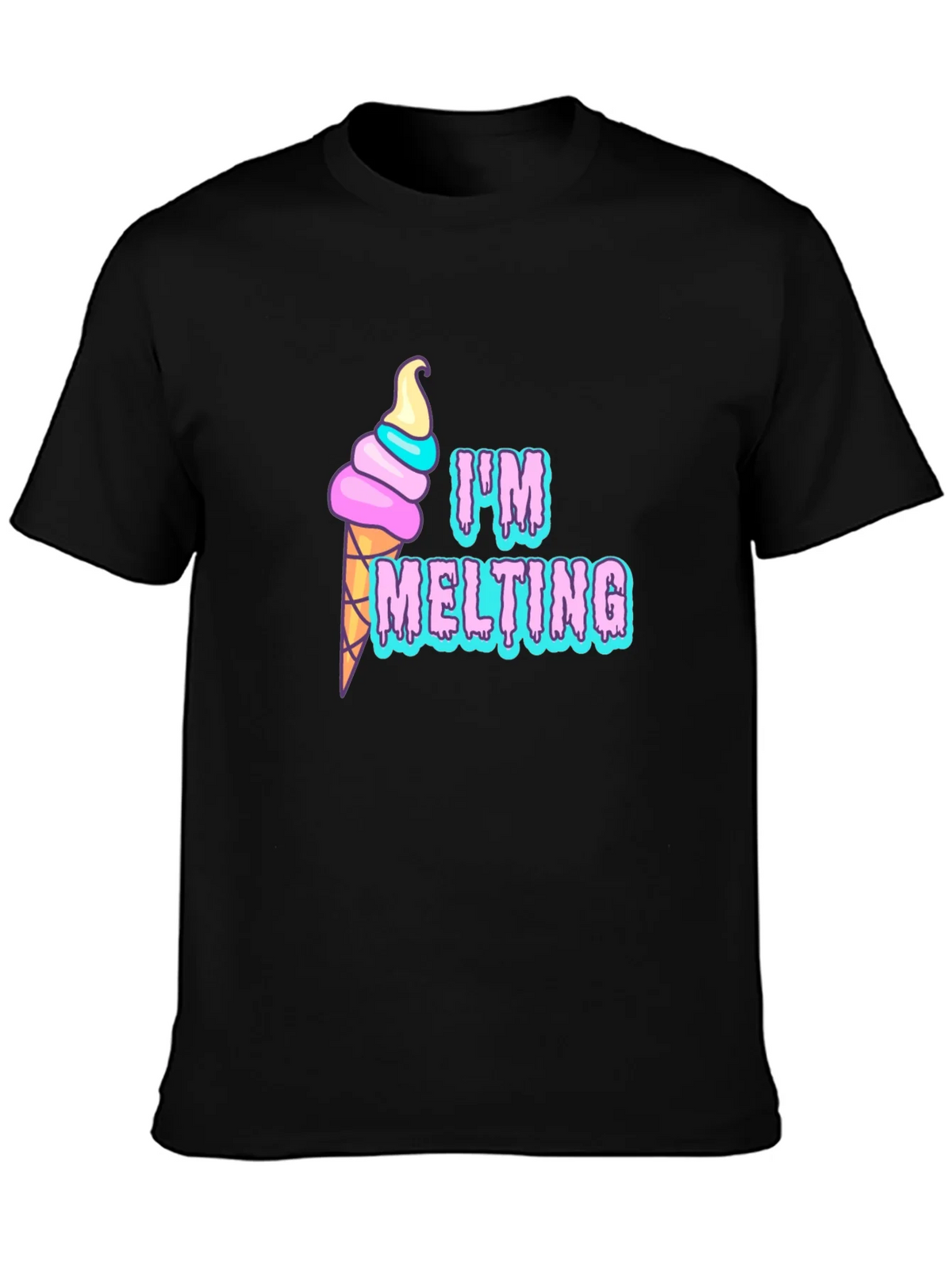 Im Melting Graphic T-Shirt - Black Tee product image 6