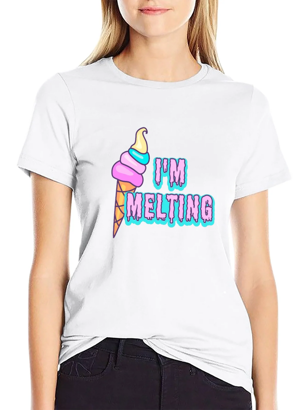 Im Melting Graphic T-Shirt - Black Tee product image 11