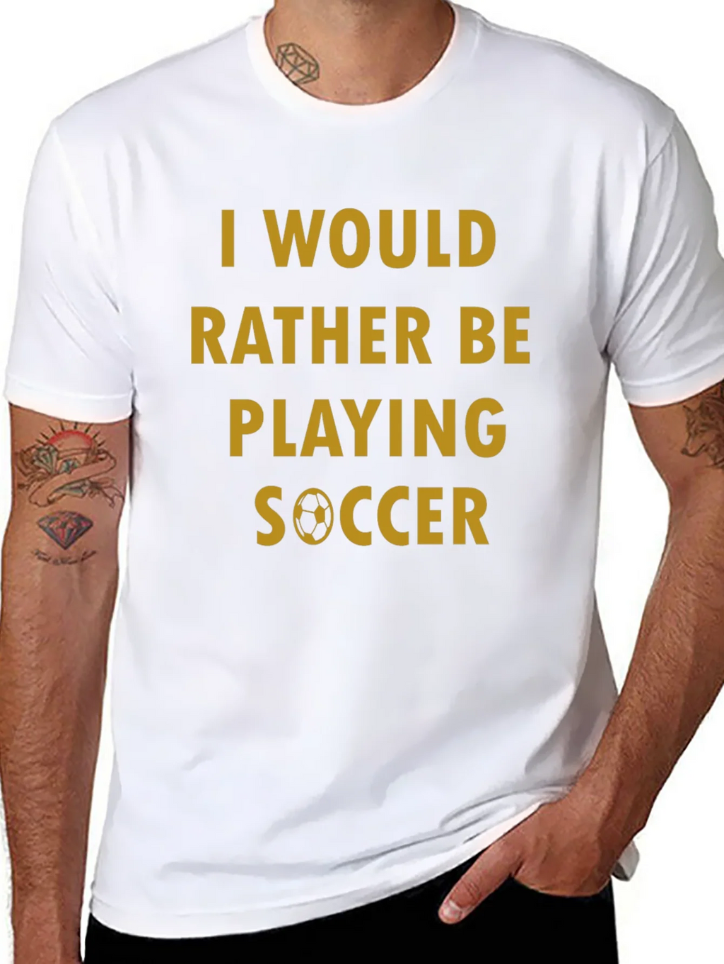 Soccer Fan T-Shirt - Id Rather Be Playing product image 10