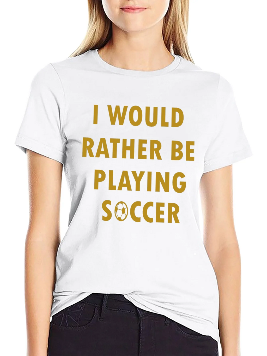 Soccer Fan T-Shirt - Id Rather Be Playing product image 11