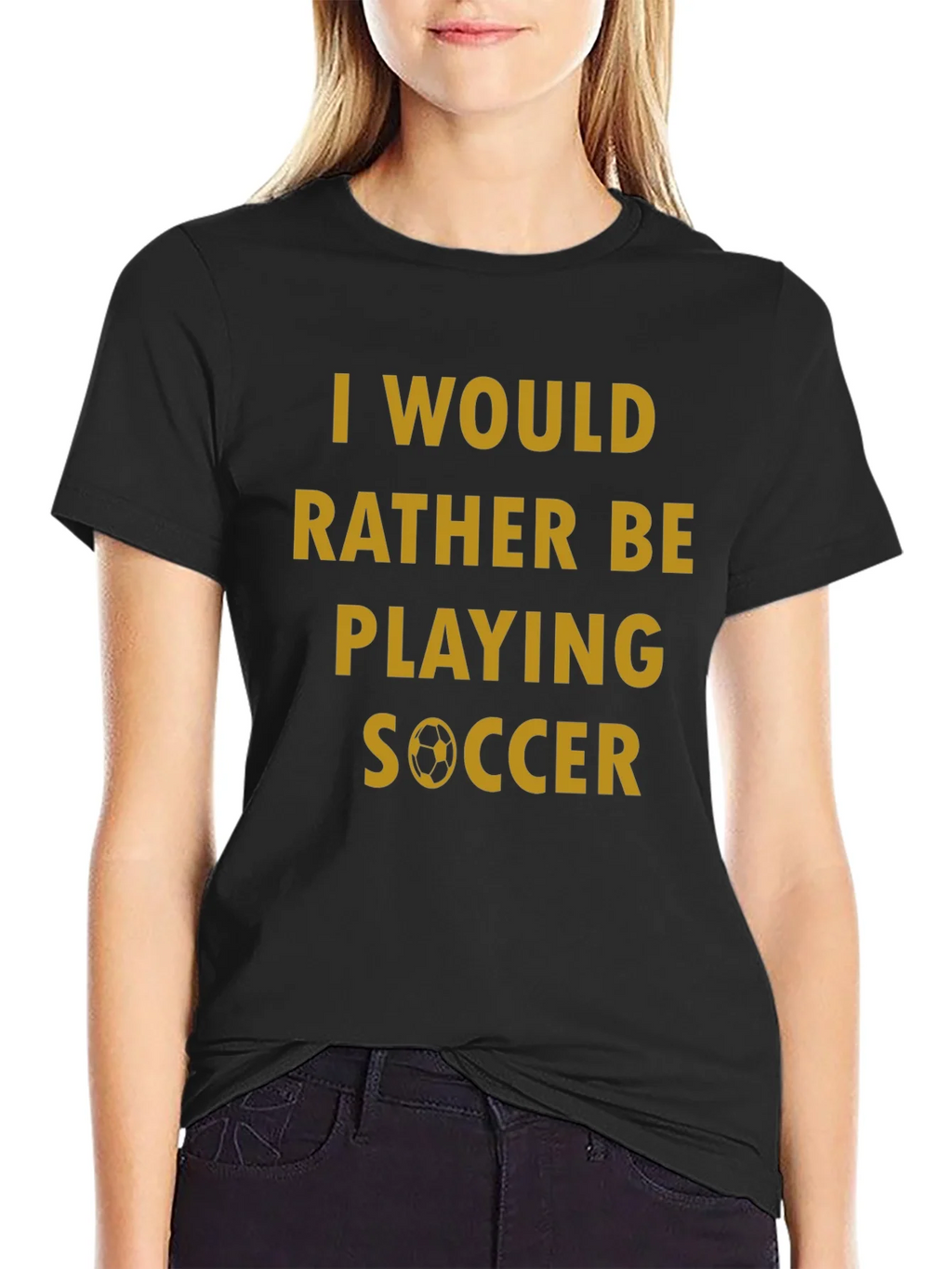 Soccer Fan T-Shirt - Id Rather Be Playing product image 5