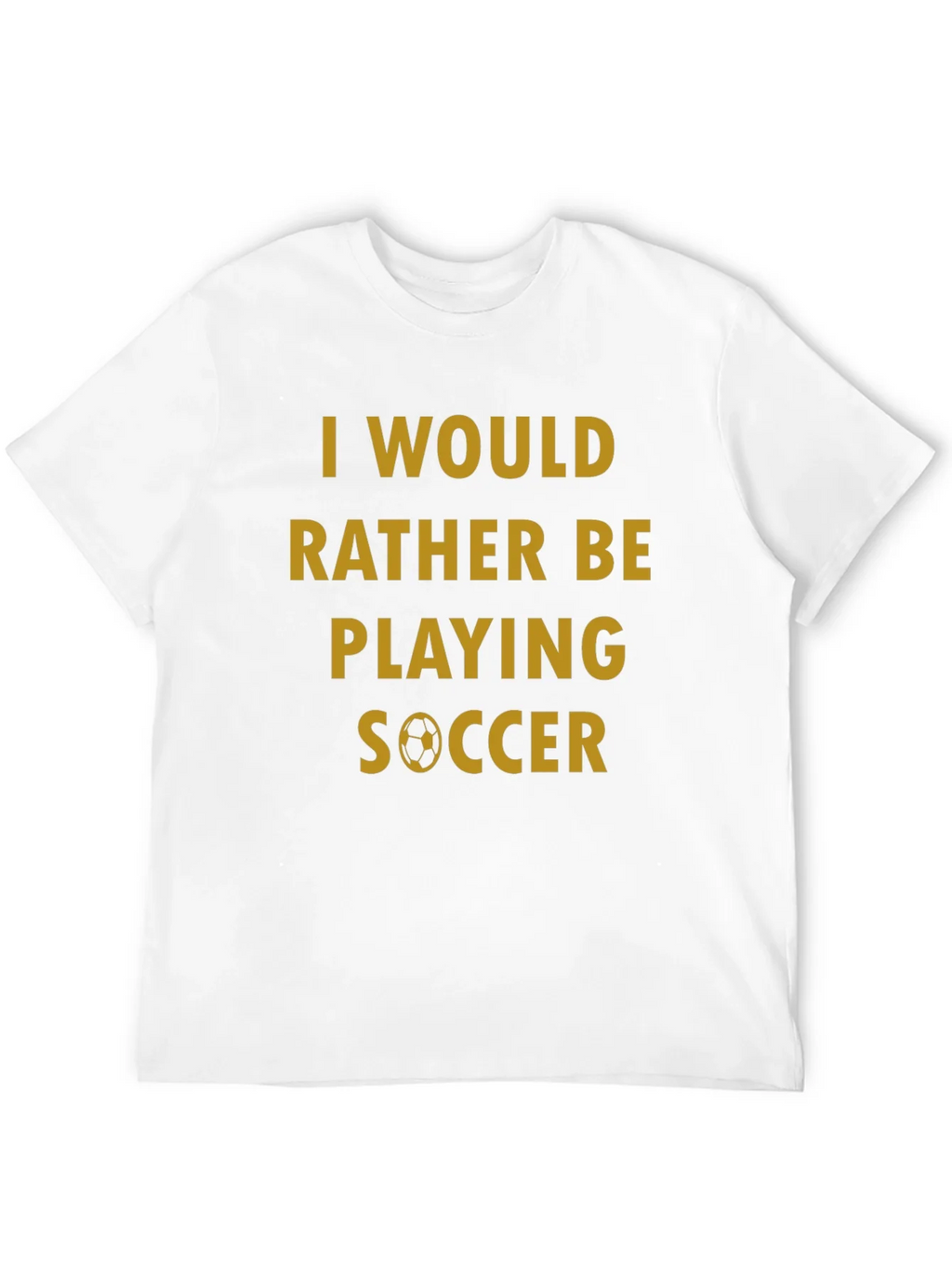 Soccer Fan T-Shirt - Id Rather Be Playing product image 3