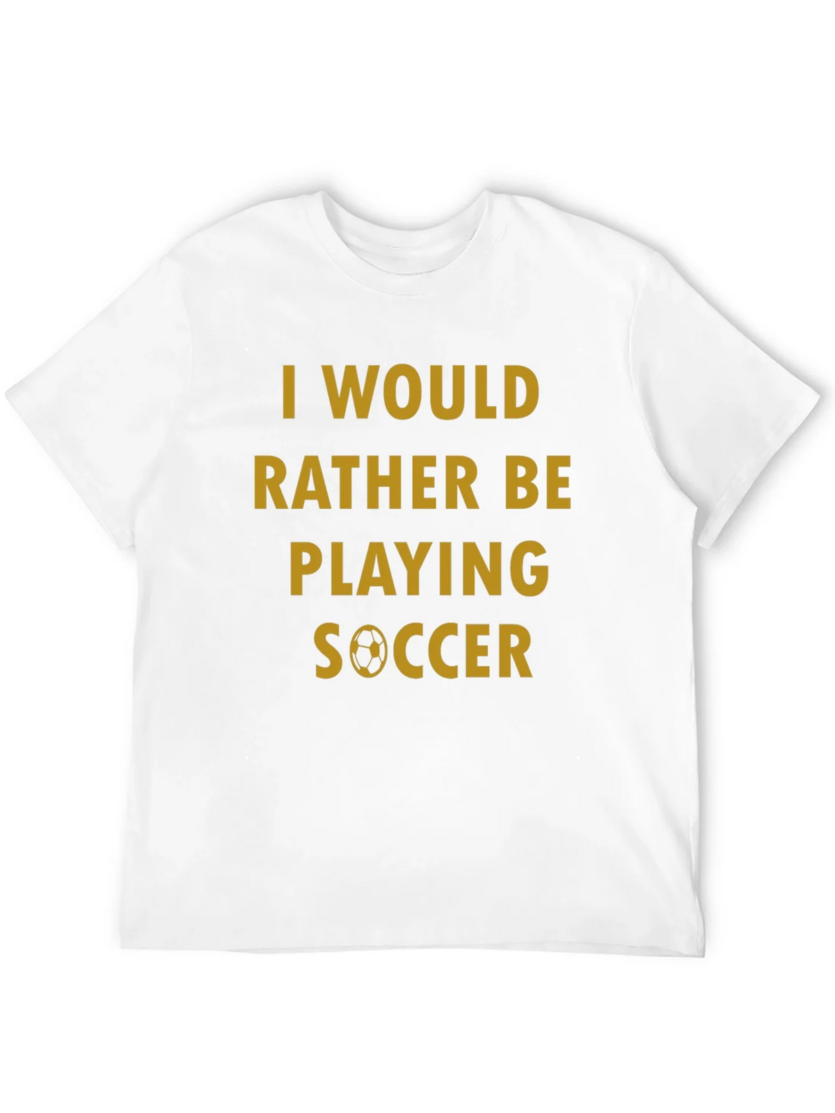 Soccer Fan T-Shirt - Id Rather Be Playing product image 3
