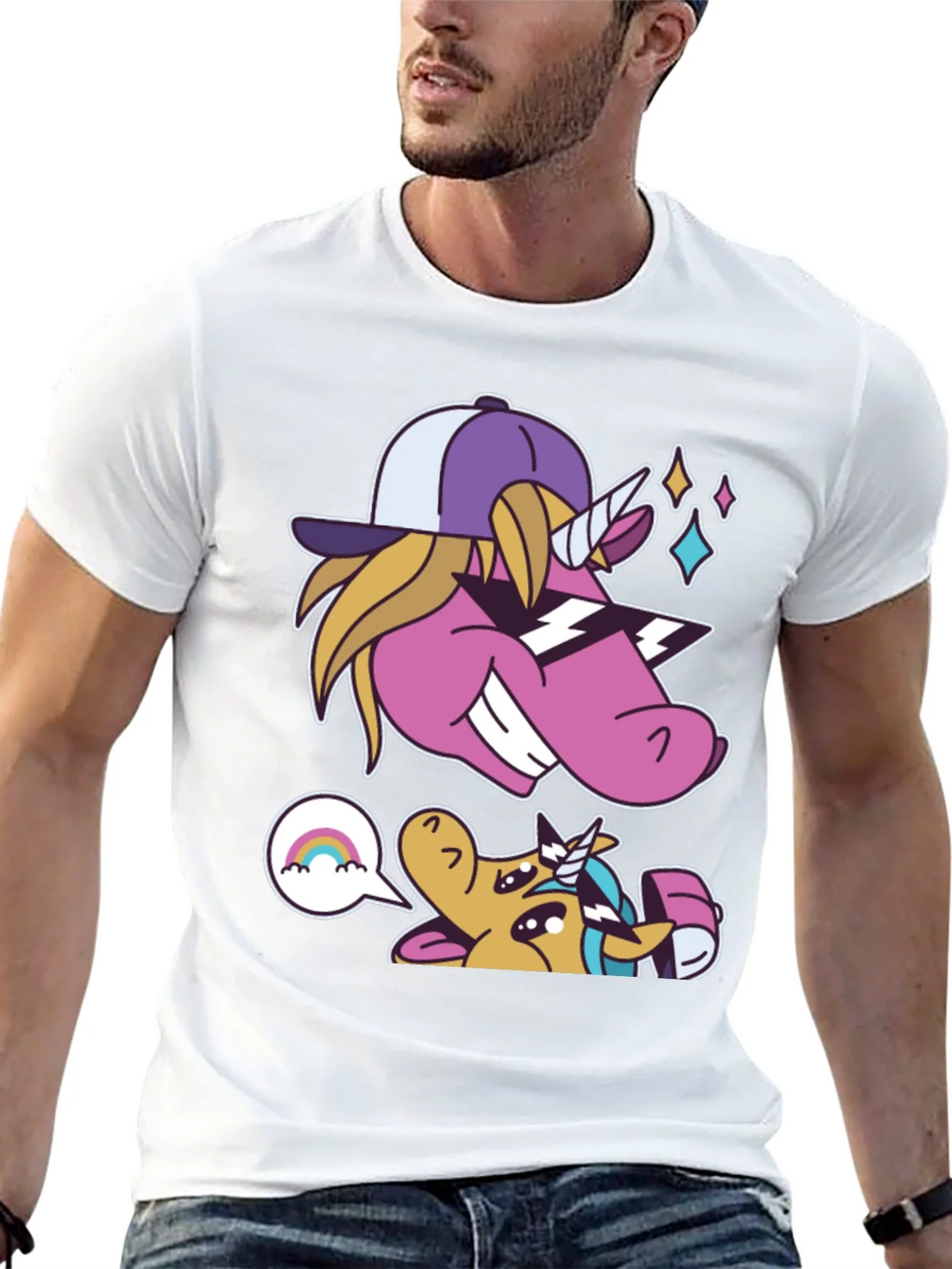 Cool Unicorn Graphic Tee product image 4