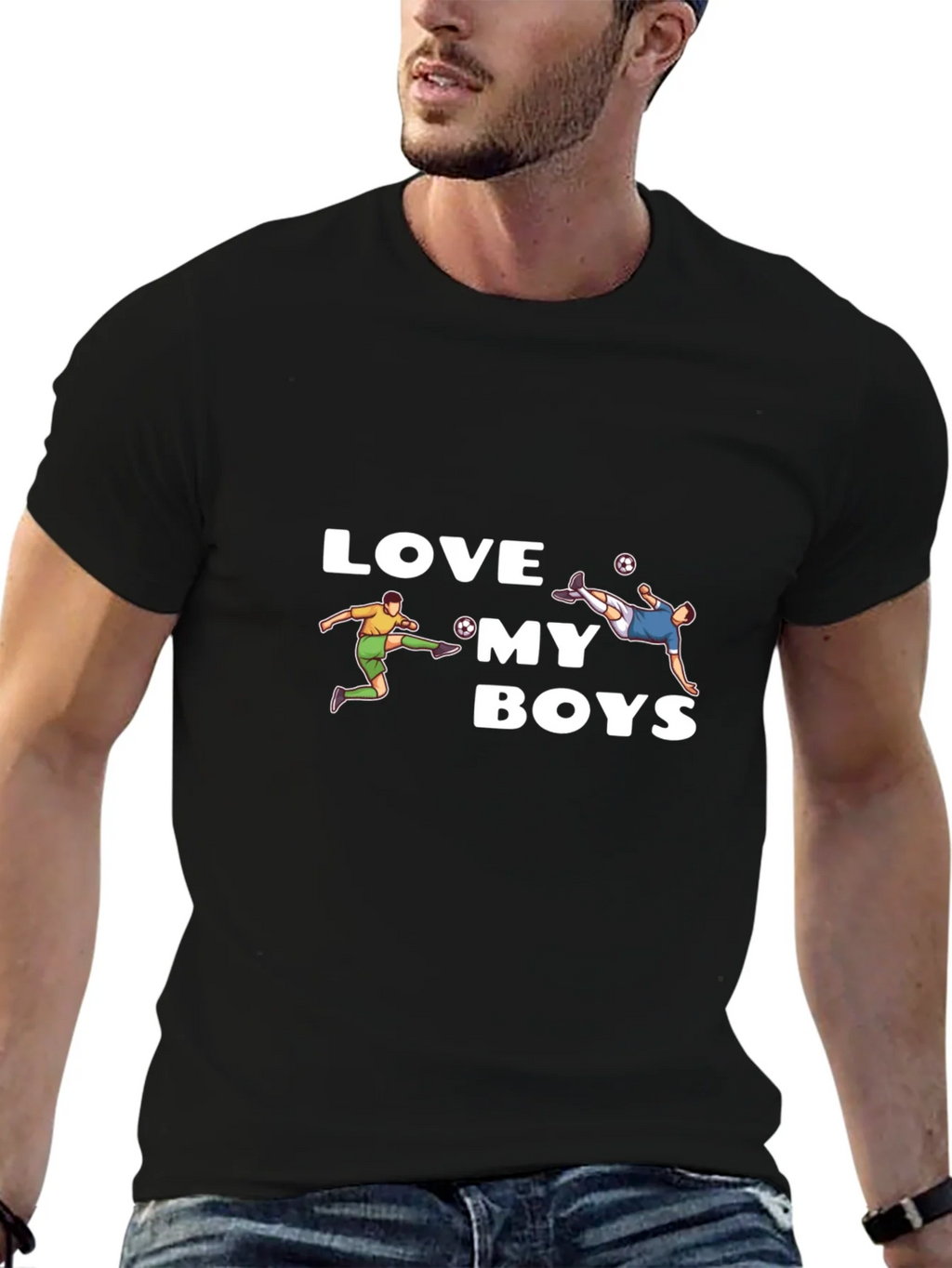 Love My Boys Soccer Graphic Tee - Soft Cotton Blend product image 9