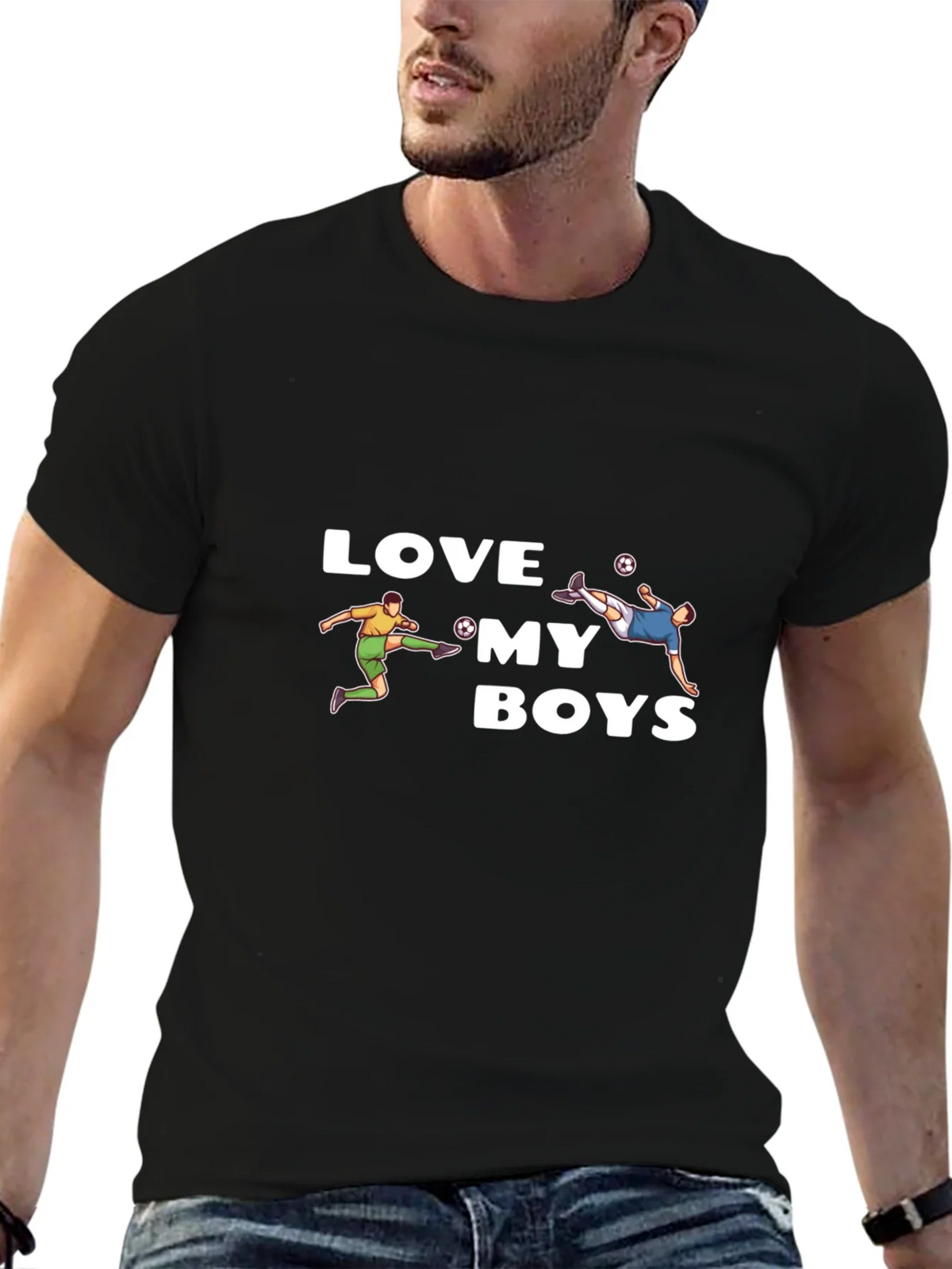 Love My Boys Soccer Graphic Tee - Soft Cotton Blend product image 9
