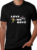 Love My Boys Soccer Graphic Tee - Soft Cotton Blend product image 1