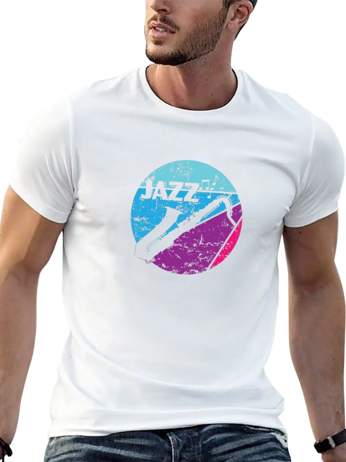 Jazz Music Graphic Tee - Saxophone Design product image 4