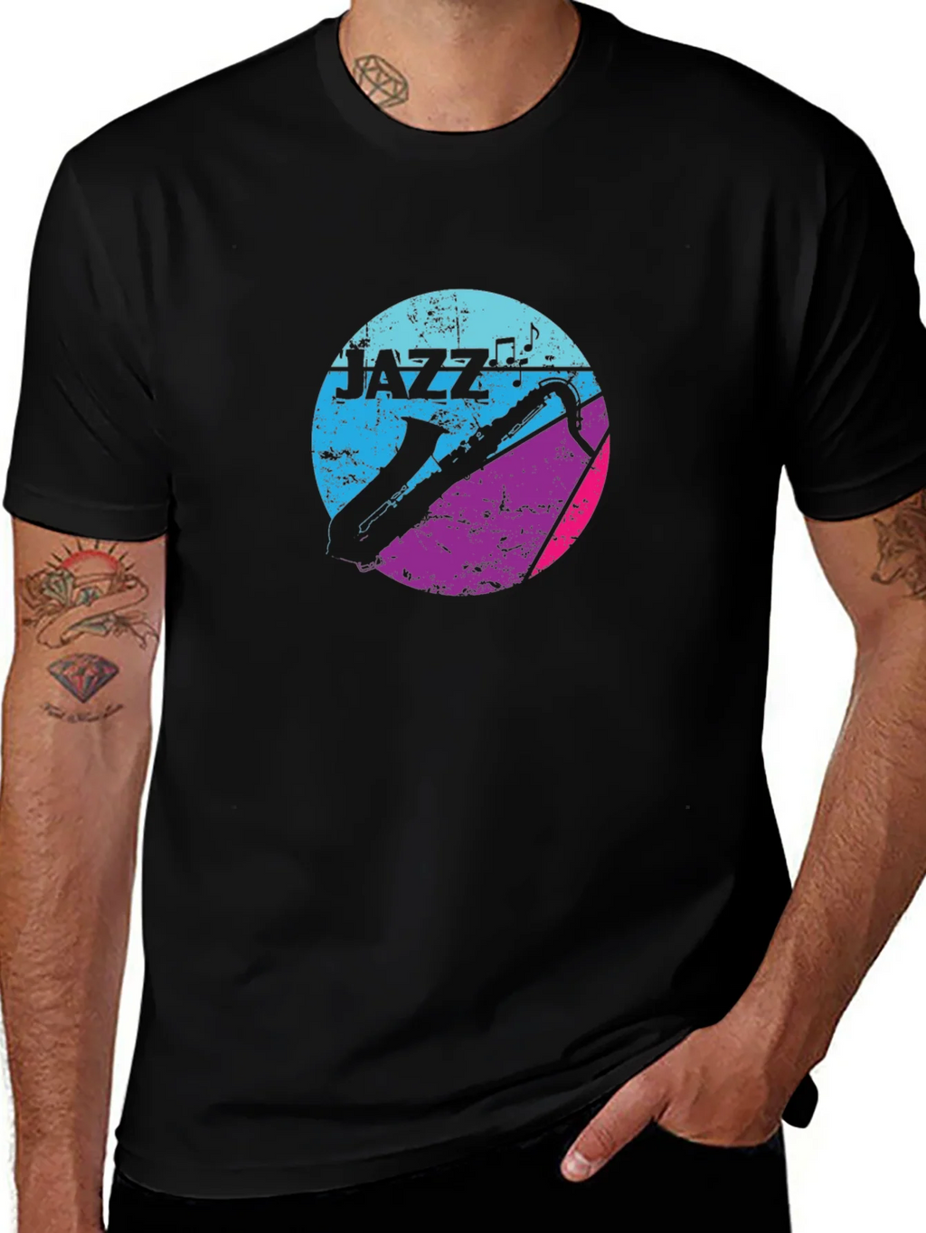 Jazz Music Graphic Tee - Saxophone Design product image 1