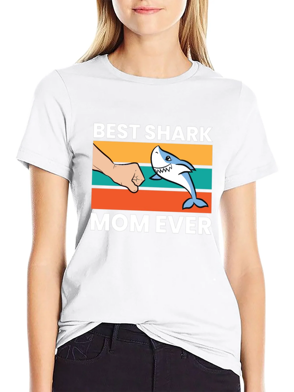 Best Shark Mom Ever T-Shirt product image 11