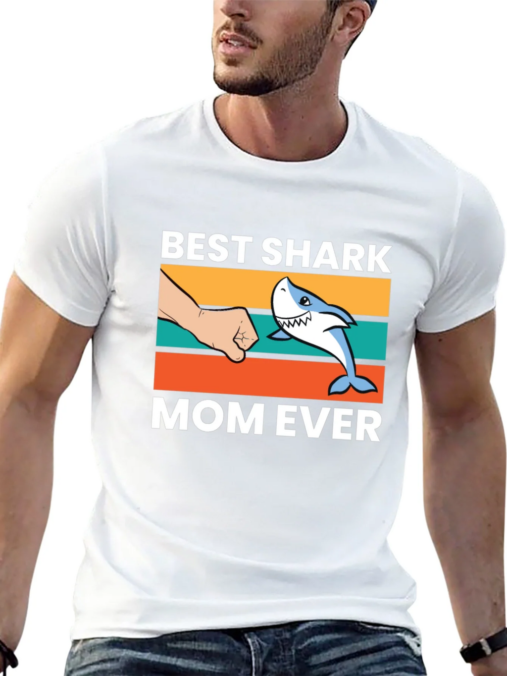 Best Shark Mom Ever T-Shirt product image 4