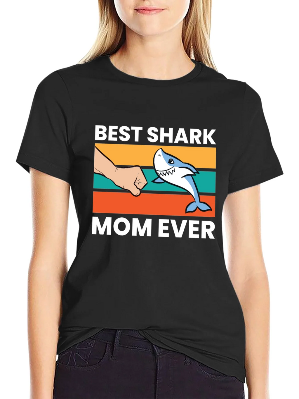 Best Shark Mom Ever T-Shirt product image 5