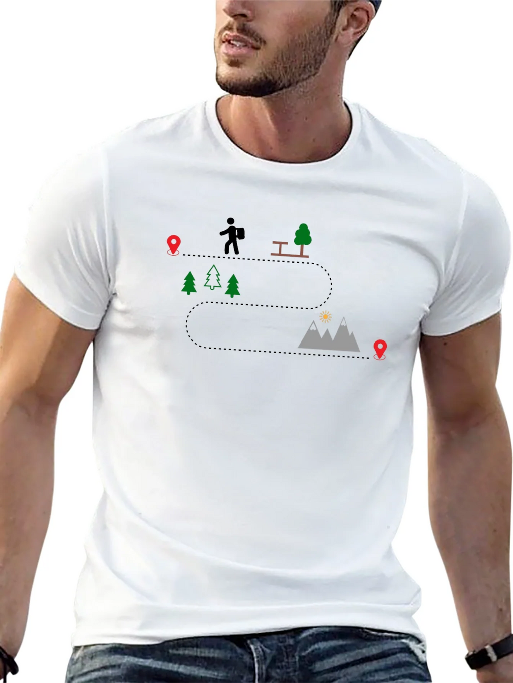 Hiking Trail Graphic Tee - Adventure Awaits product image 4