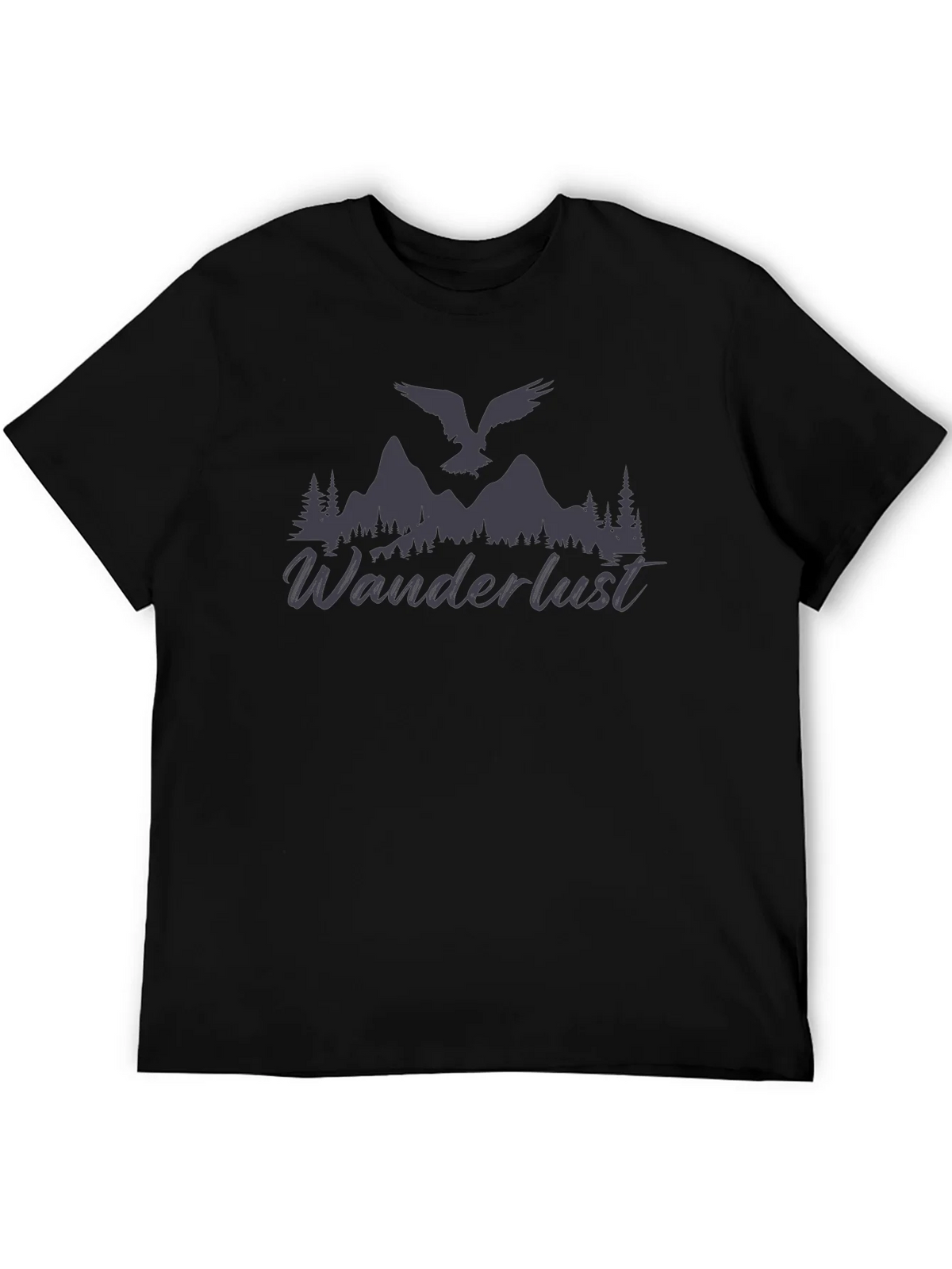 Wanderlust Graphic T-Shirt - Mens Black Tee product image 8
