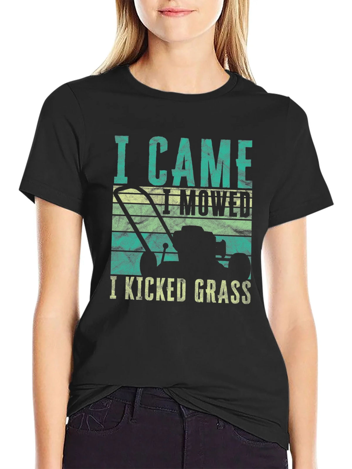 I Came I Mowed I Kicked Grass Tee product image 5
