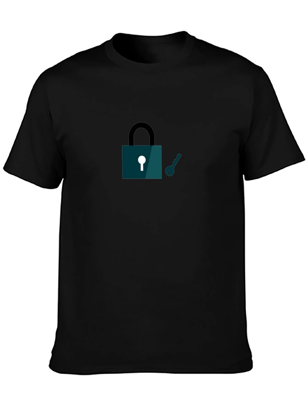 Lock and Key Graphic T-Shirt - Black product image 6