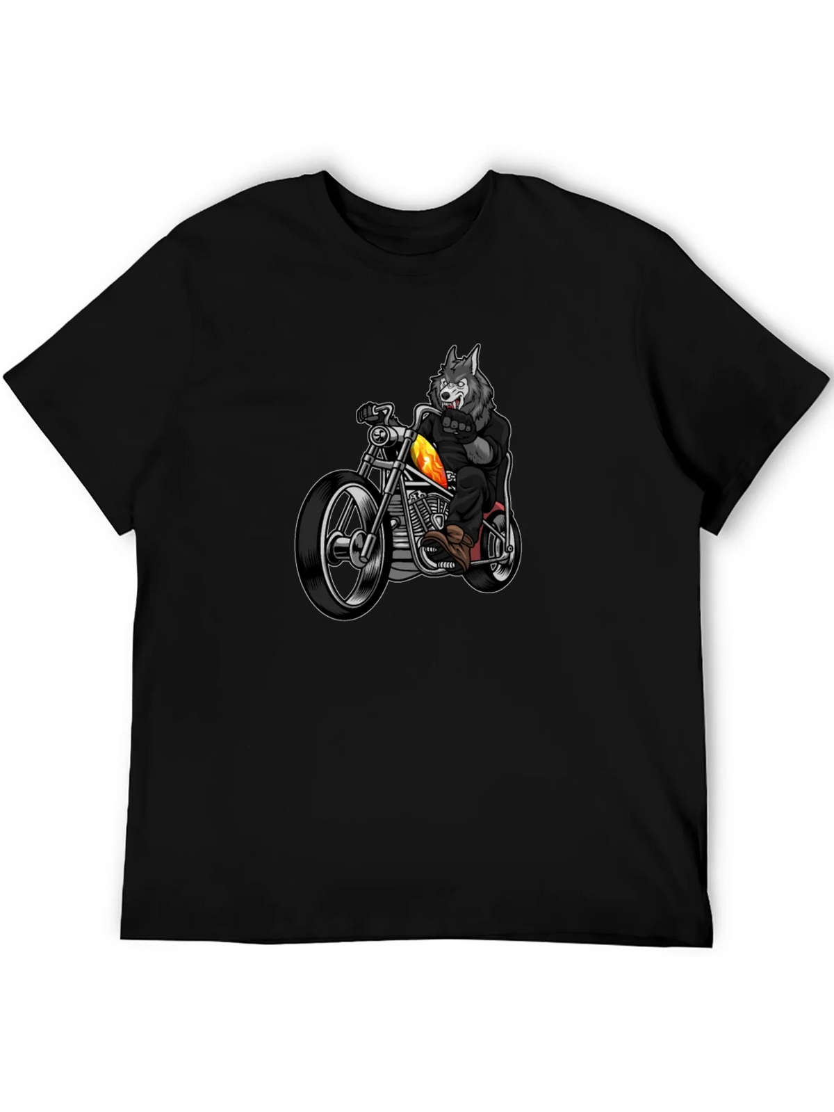 Wolf Rider T-Shirt - Cool Motorcycle Tee product image 8