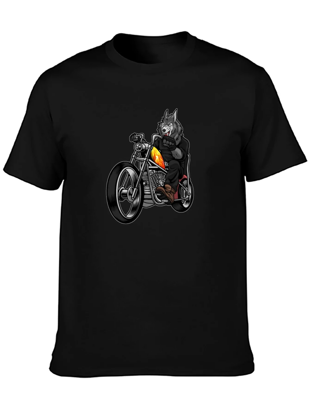 Wolf Rider T-Shirt - Cool Motorcycle Tee product image 6