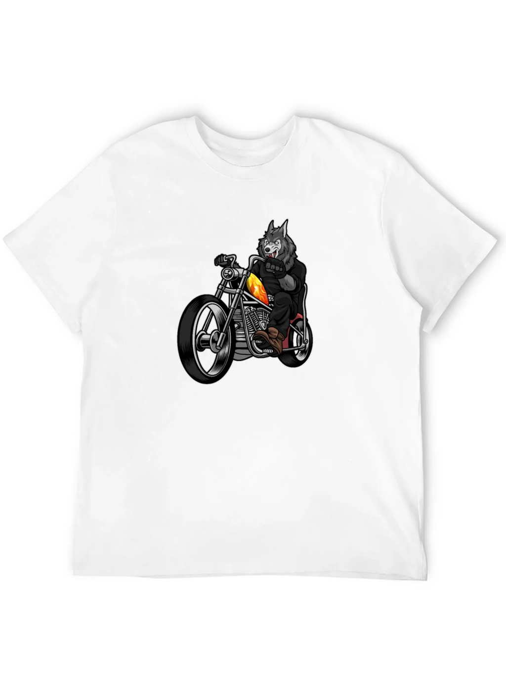 Wolf Rider T-Shirt - Cool Motorcycle Tee product image 3