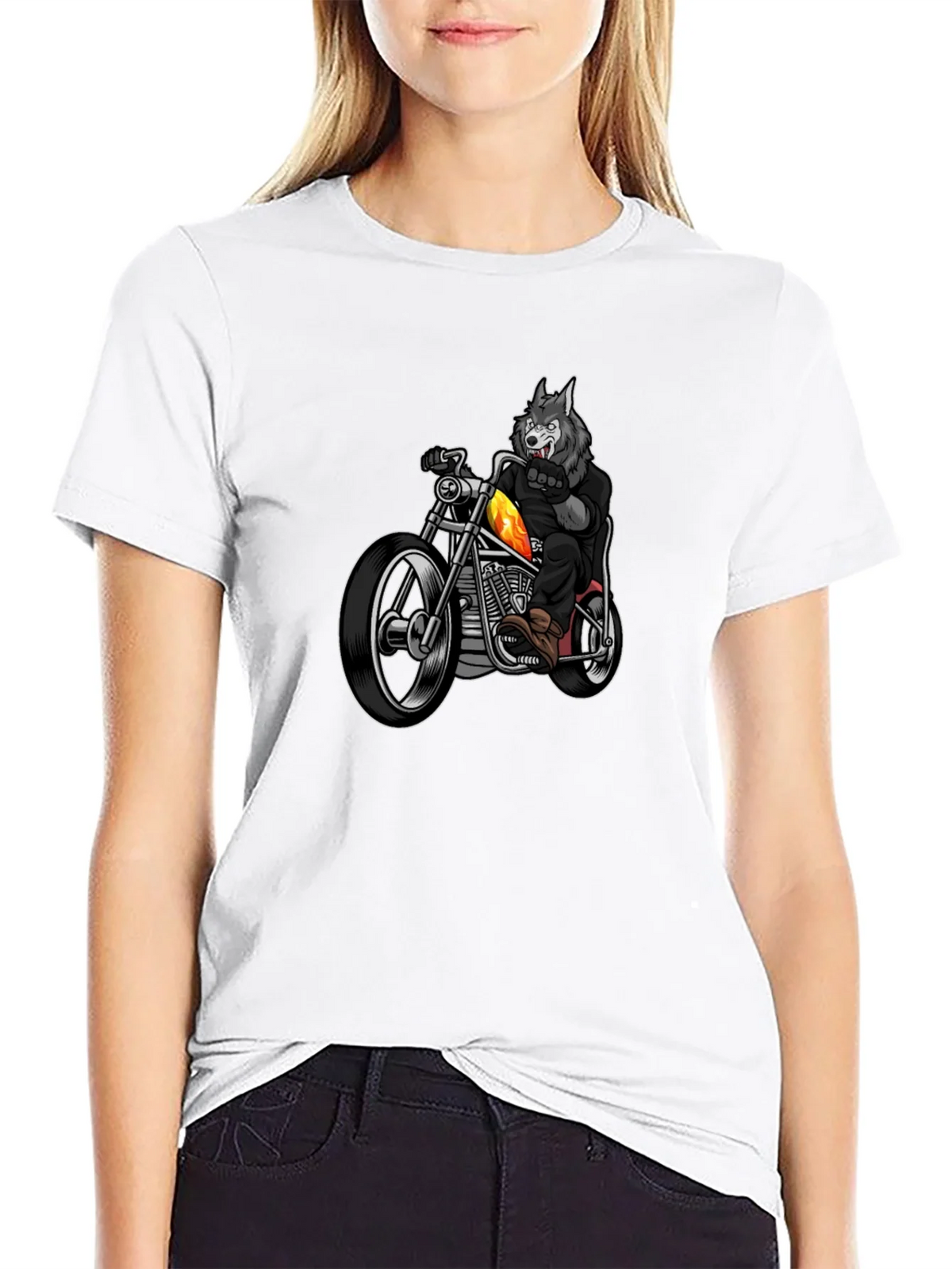 Wolf Rider T-Shirt - Cool Motorcycle Tee product image 11