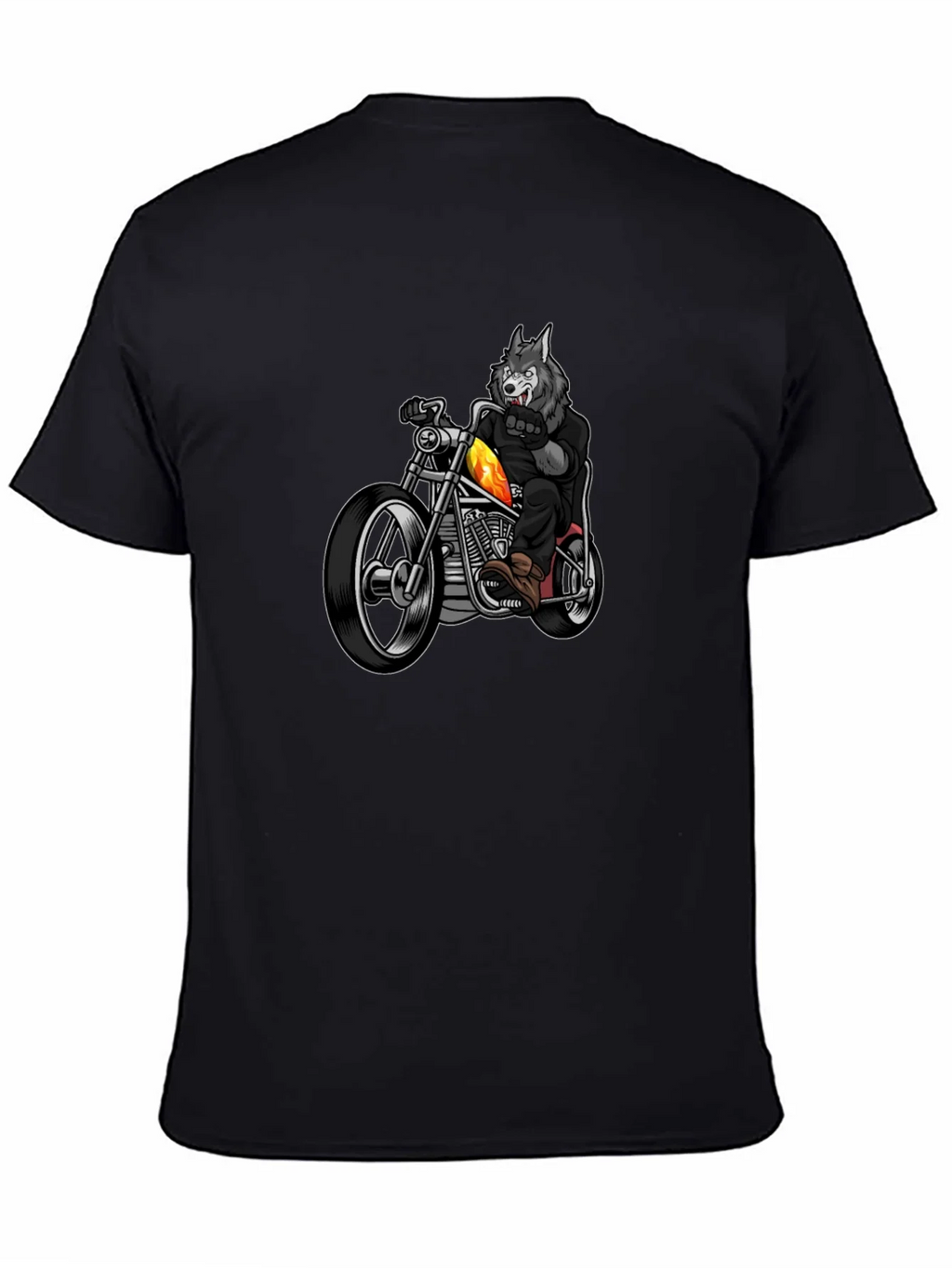 Wolf Rider T-Shirt - Cool Motorcycle Tee product image 7
