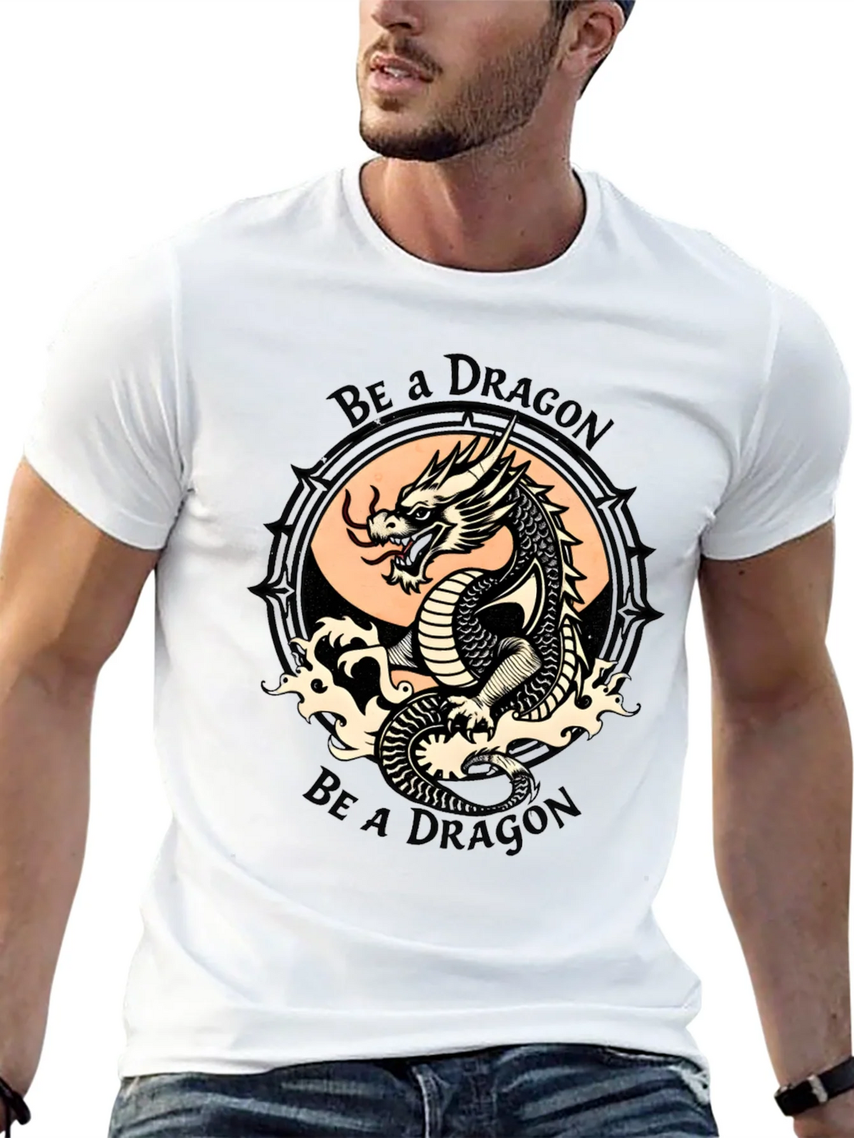 Be a Dragon Graphic Tee - Stylish Black T-Shirt product image 4
