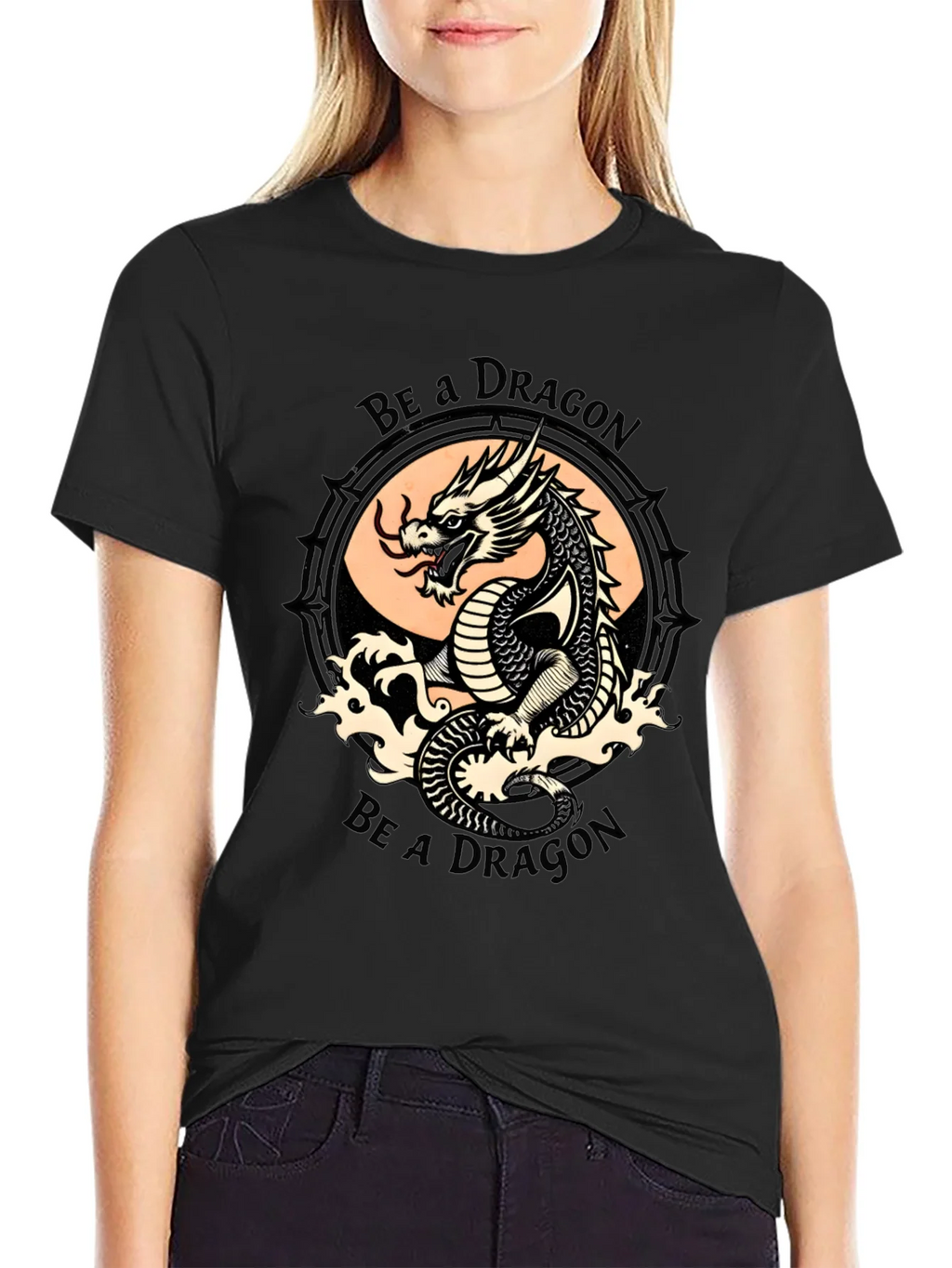 Be a Dragon Graphic Tee - Stylish Black T-Shirt product image 5