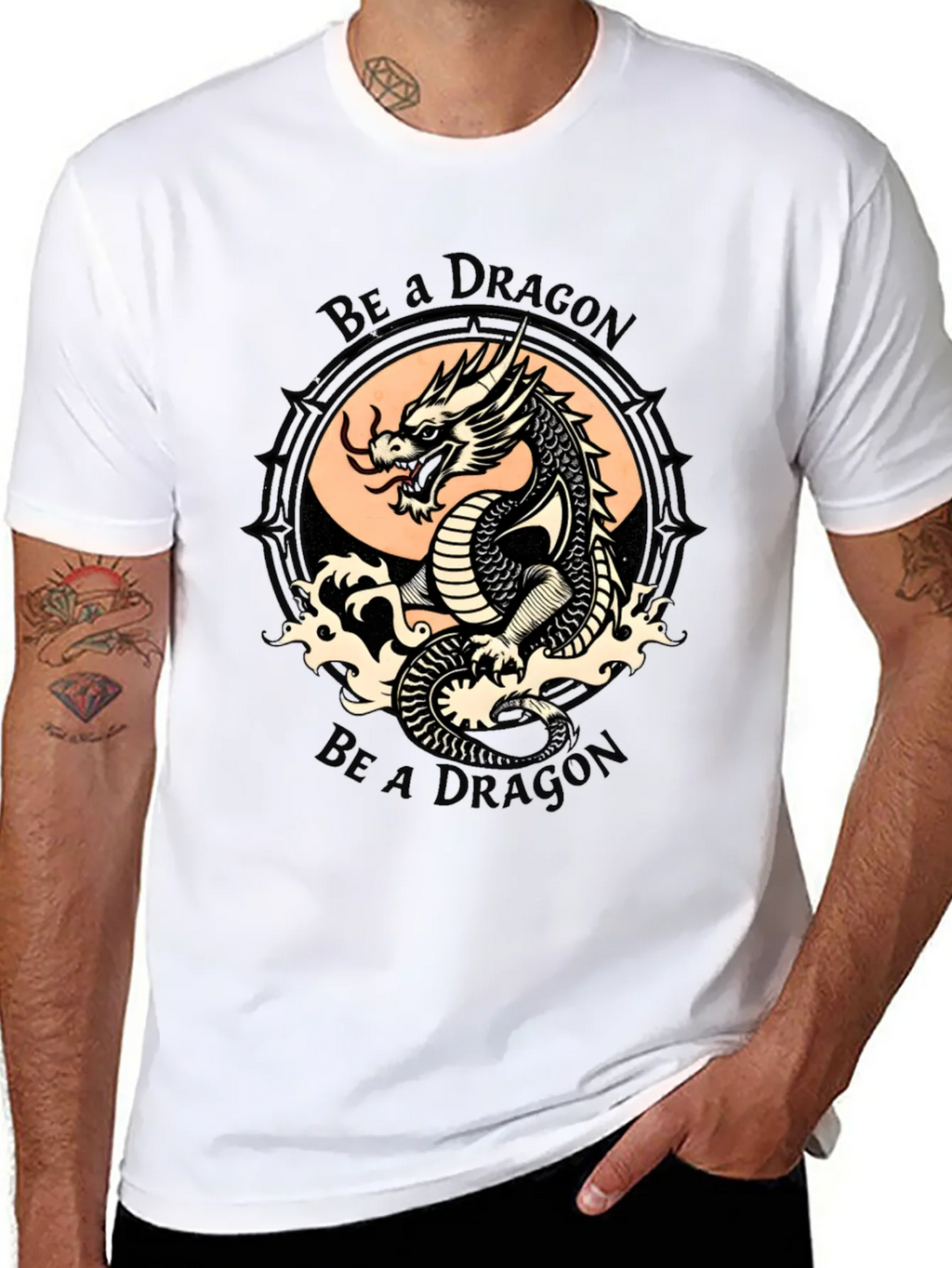 Be a Dragon Graphic Tee - Stylish Black T-Shirt product image 10