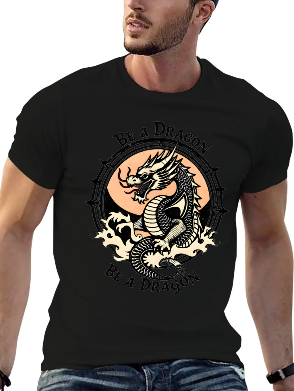 Be a Dragon Graphic Tee - Stylish Black T-Shirt product image 9