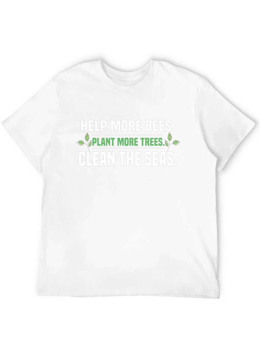 Eco-Friendly Graphic T-Shirt: Save the Bees Plant Trees product image 3