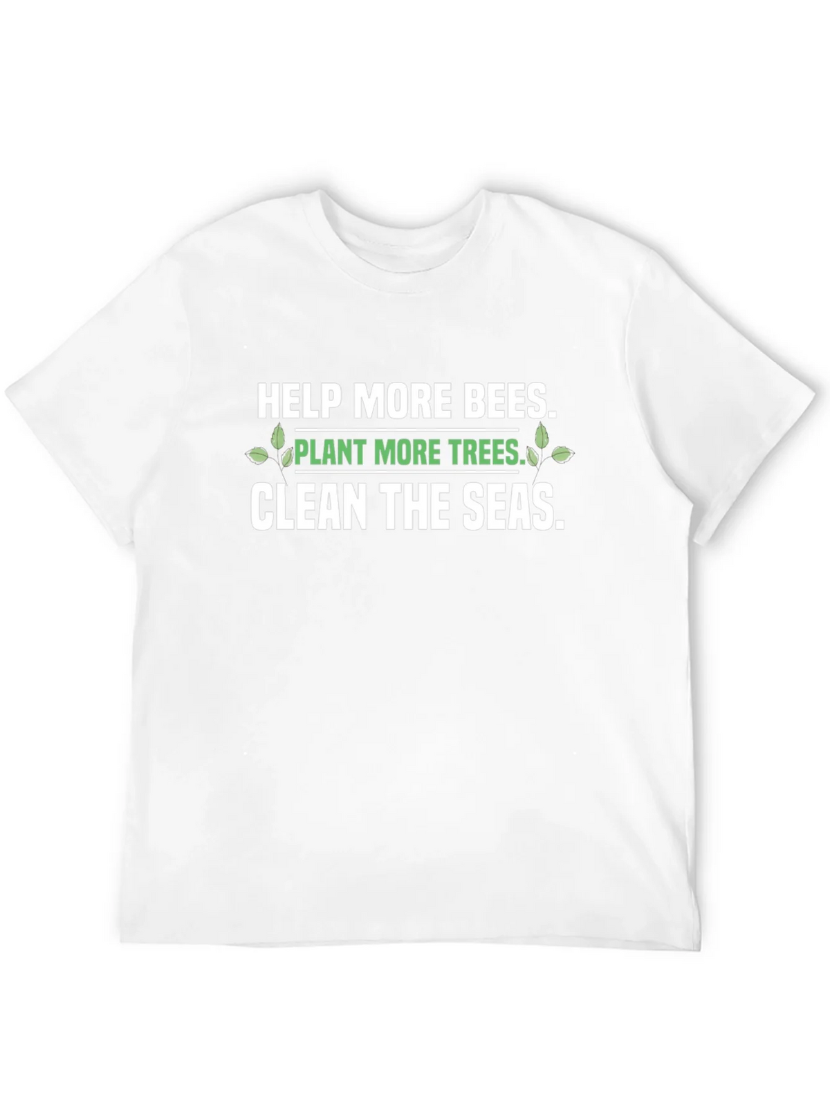 Eco-Friendly Graphic T-Shirt: Save the Bees Plant Trees product image 3