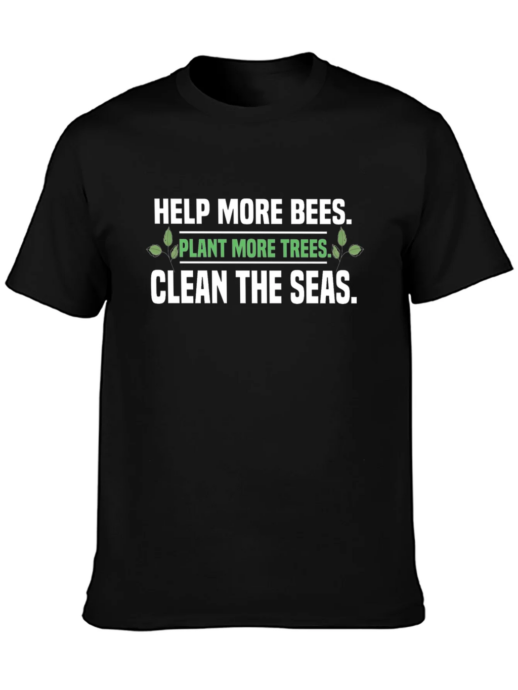 Eco-Friendly Graphic T-Shirt: Save the Bees Plant Trees product image 6
