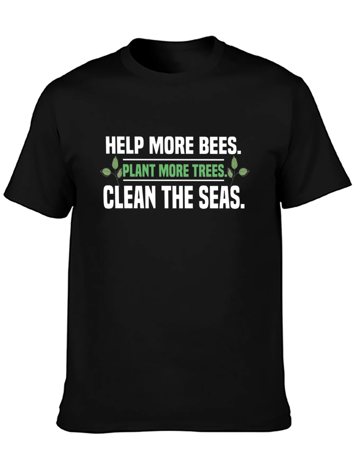 Eco-Friendly Graphic T-Shirt: Save the Bees Plant Trees product image 6