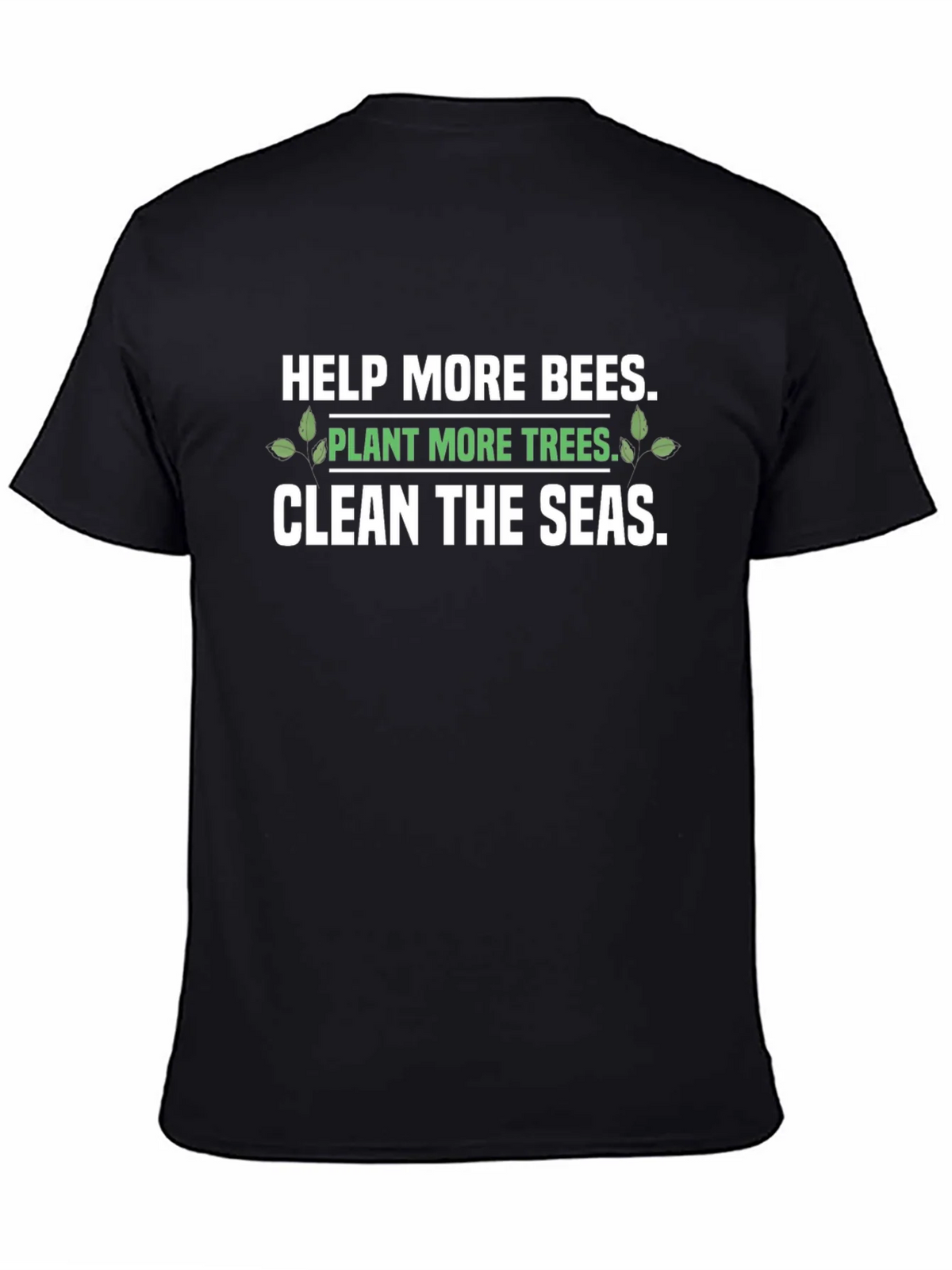 Eco-Friendly Graphic T-Shirt: Save the Bees Plant Trees product image 7