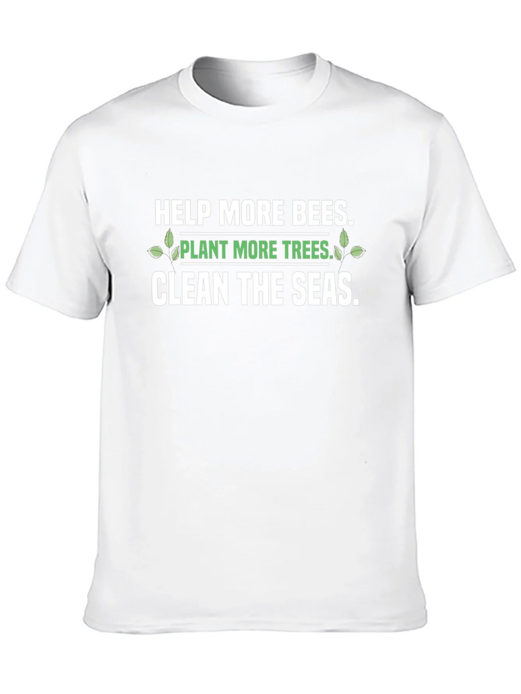 Eco-Friendly Graphic T-Shirt: Save the Bees Plant Trees product image 12